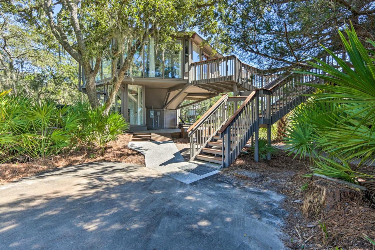 Airy Treehouse With Bikes Walk To Harbour Town! Villa Hilton Head Island Exterior foto